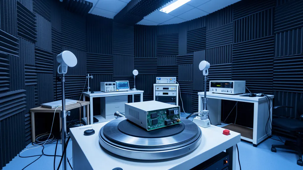 Uji EMC & EMI — Electromagnetic Compatibility Testing — realistic application image