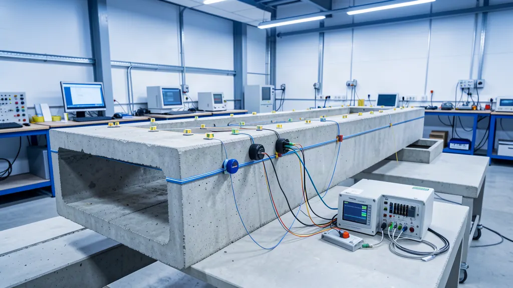 Monitoring Kesehatan Struktur — Structural Health Monitoring — realistic application image