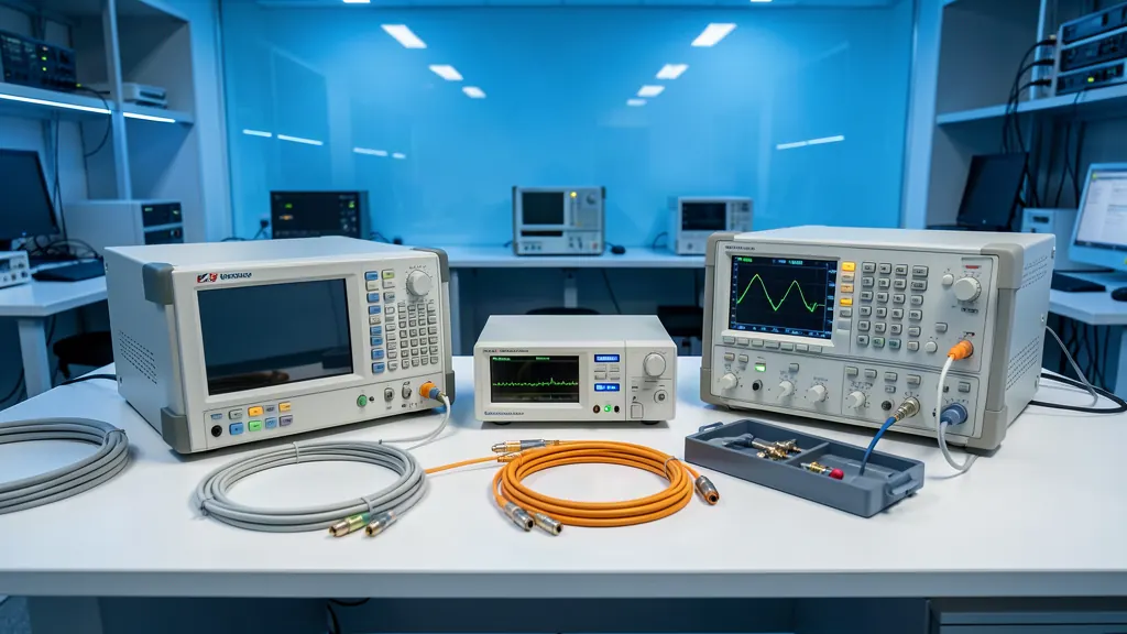 Pengujian Telekomunikasi & RF — Telecom & RF Testing — realistic application image