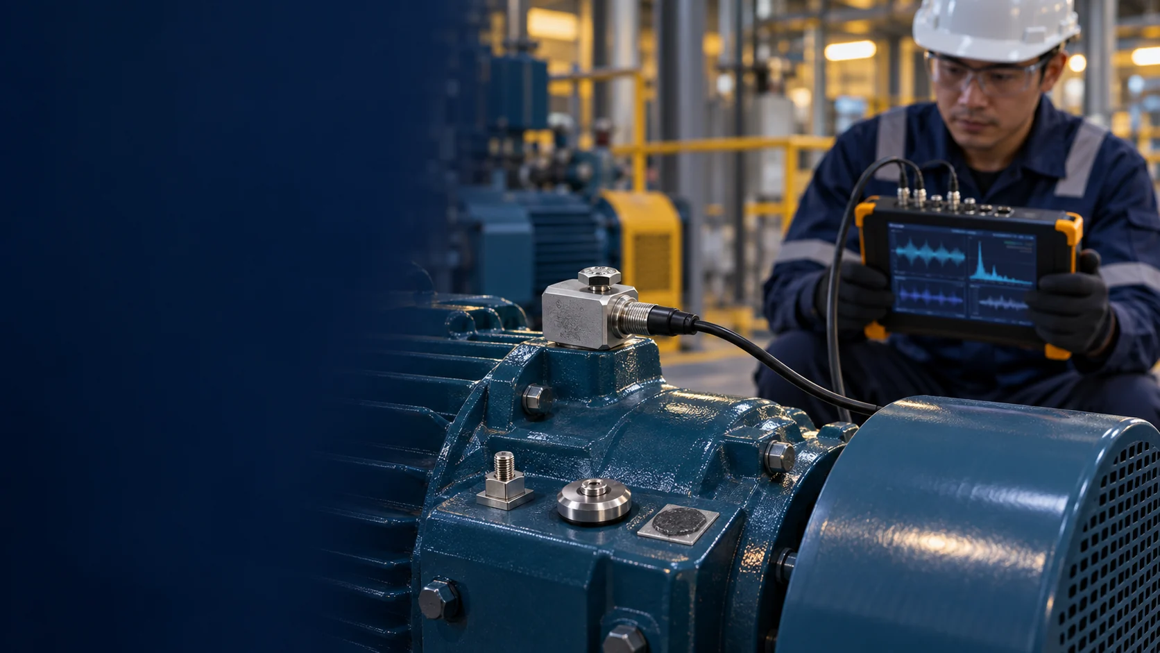 Accelerometer terpasang pada bearing housing untuk condition monitoring dan perbandingan metode mounting