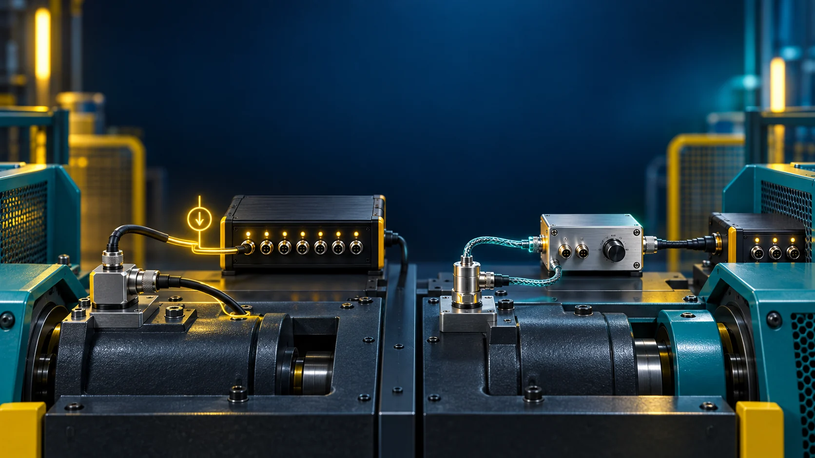 Perbandingan jalur IEPE dan charge accelerometer dengan DAQ dan charge amplifier