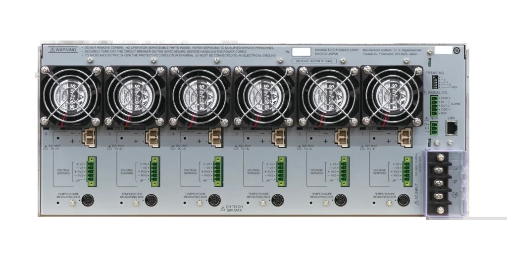 Sistem battery tester Kikusui PFX2731S untuk pengujian charge discharge multi-channel