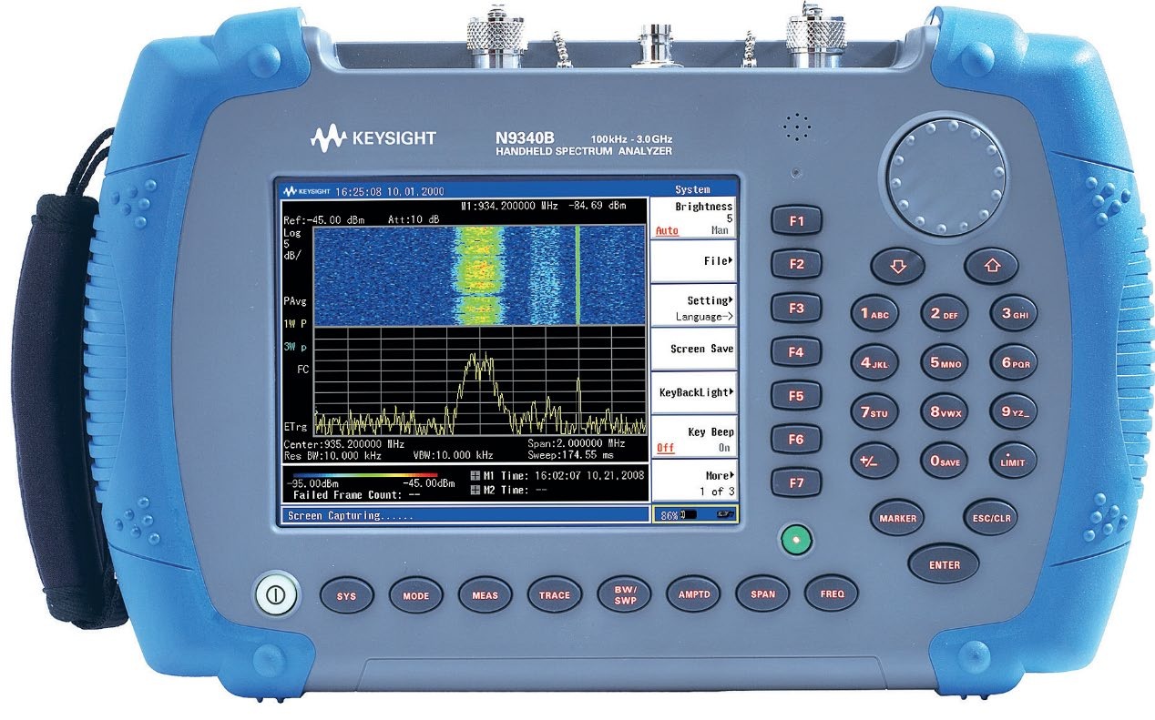Keysight N9340B Handheld Spectrum Analyzer, 100 kHz to 3 GHz