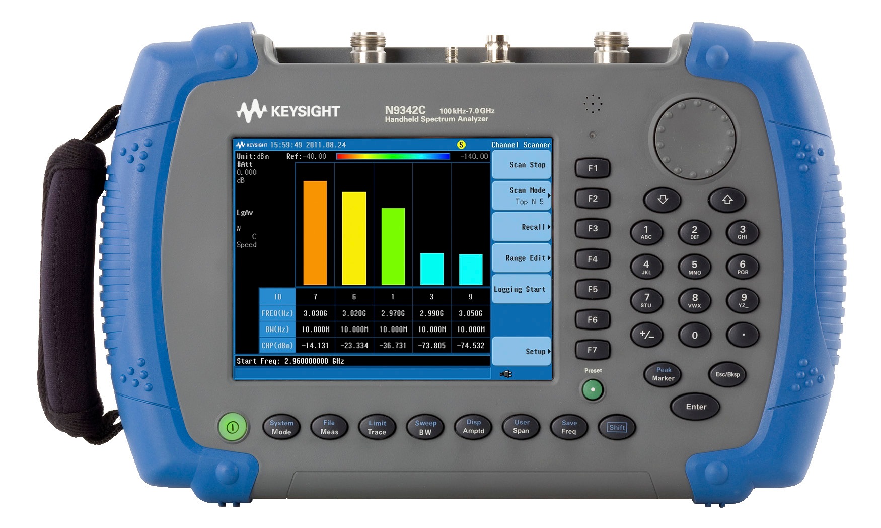 Keysight N9342C Handheld Spectrum Analyzer, 100 kHz to 7 GHz