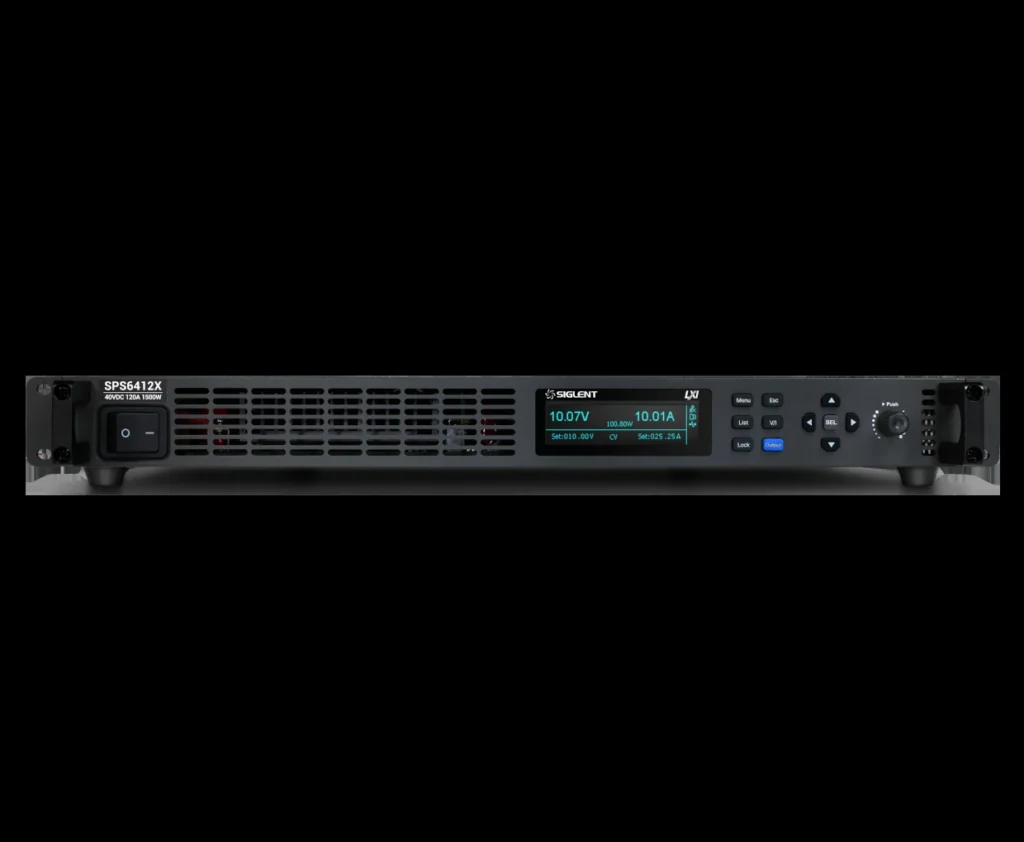Power supply DC programmable Siglent dengan indikasi CV untuk pembahasan CV CC OVP OCP dan remote sense