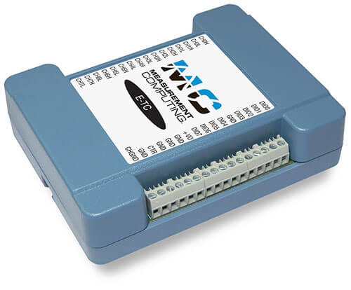 MCC E-TC: Thermocouple Measurement Ethernet DAQ Device