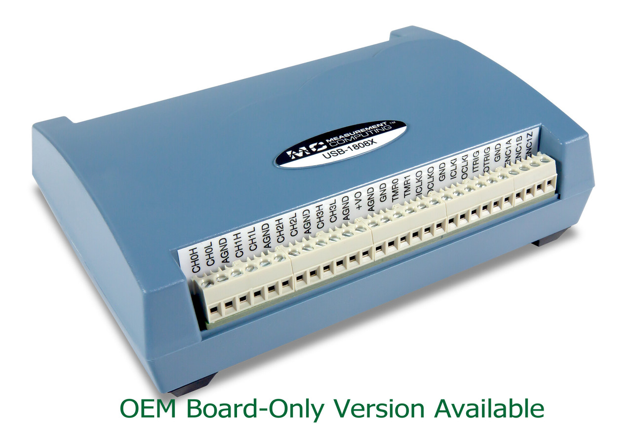 MCC USB-1808X: High-Speed, High-Precision, Simultaneous USB DAQ Device