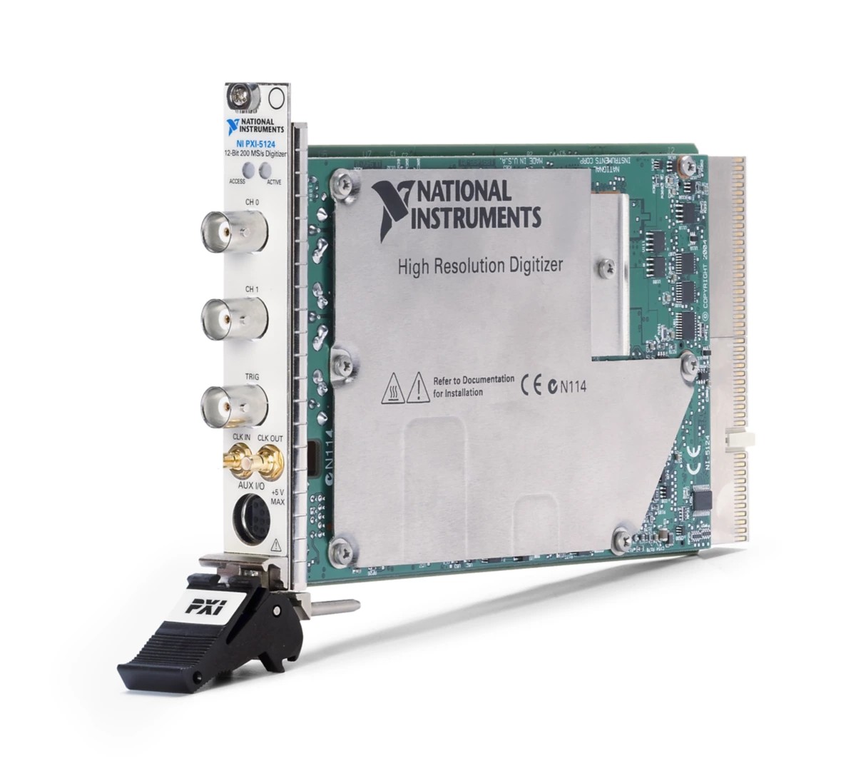 PXI-5124 PXI Oscilloscope, 150 MHz, 12 bits, 200 MS/s, 2 Channels, 8 MB/ch