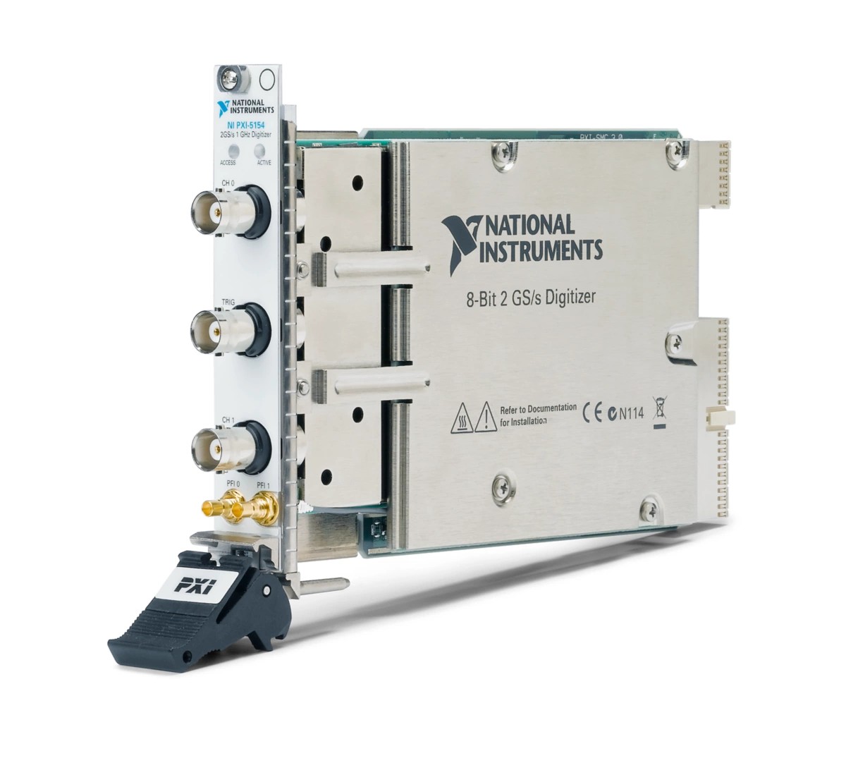 PXI-5153 PXI Oscilloscope, 500 MHz, 8 bits, 2 GS/s, 2 Channels, 256 MB/ch