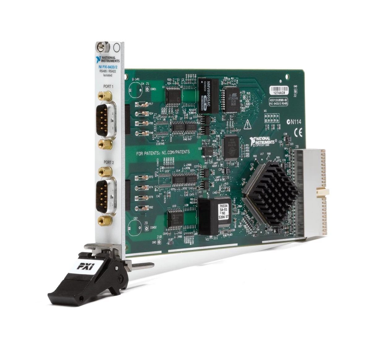 PXI-8433/2, 2000V Isolated RS422/485, 2 Port Serial Interface