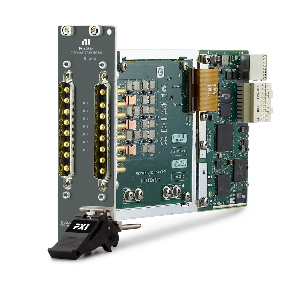 NI PXIe-2512 7-Channel 10A FIU Switch Module