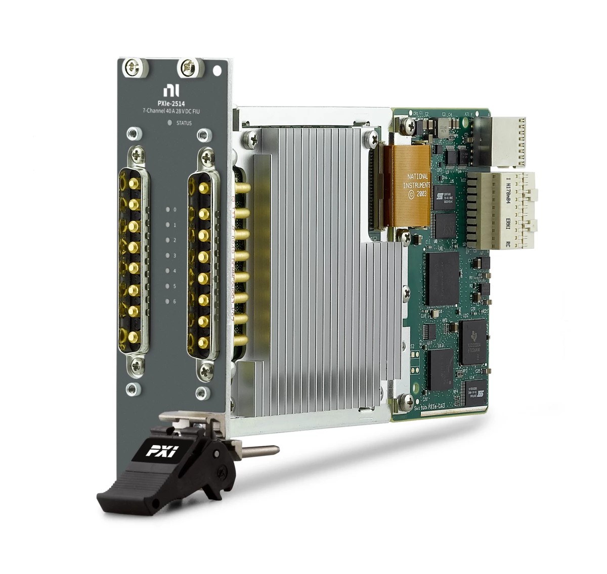 NI PXIe-2514 7-Channel 40A FIU Switch Module