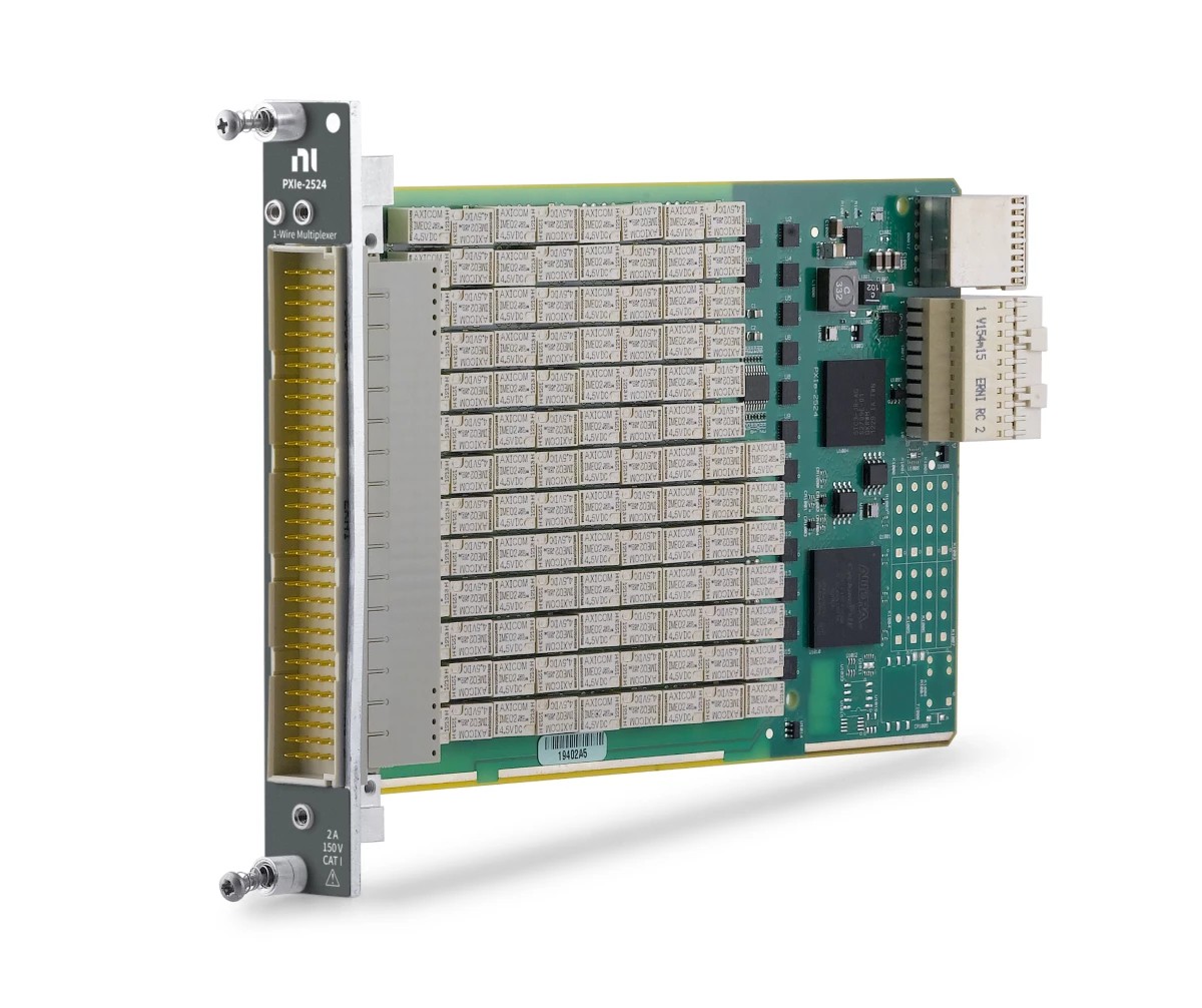 PXIe-2524 2 A, Multi-bank Multiplexer (16 banks of 8x1, 1-wire)
