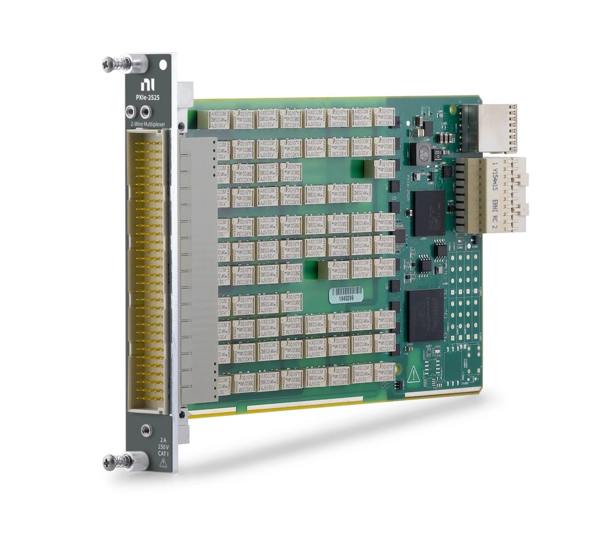 PXIe-2525 2 A, Multi-bank Multiplexer (16 banks of 4x1, 2-wire)