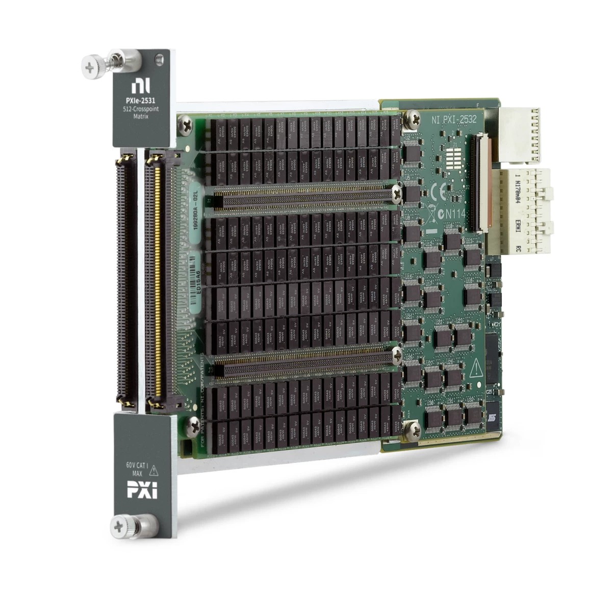 PXIe-2531 PXI Matrix Switch Module, 256-Crosspoint, Reed Relay, .5 A, 60 V