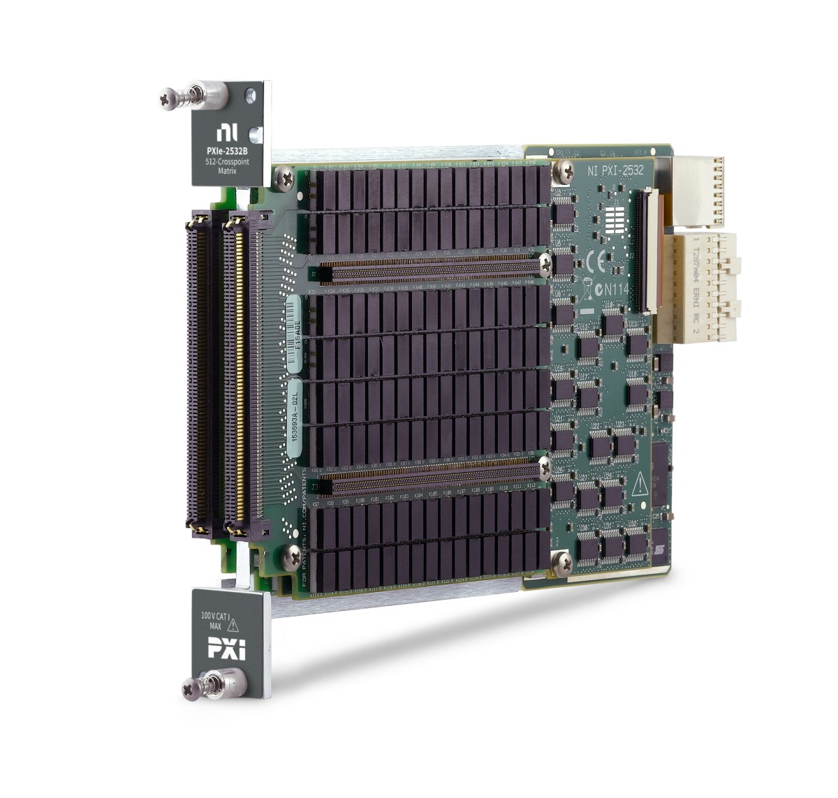 PXIe-2532B PXI Matrix Switch Module, 512-Crosspoint, Reed Relay, .5 A, 100 V