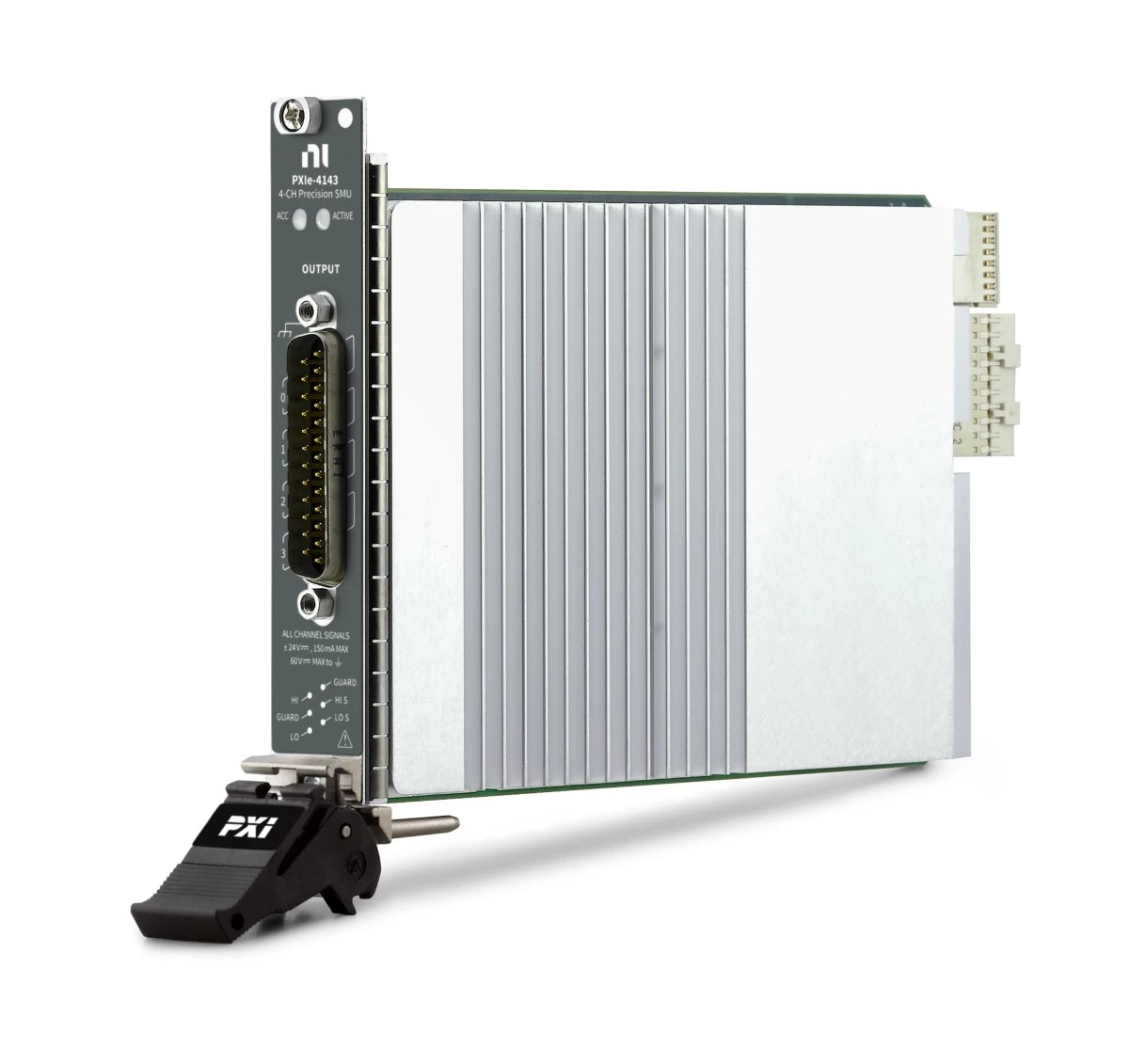 NI PXIe-4143 4-Channel Precision SMU: 24V,150mA
