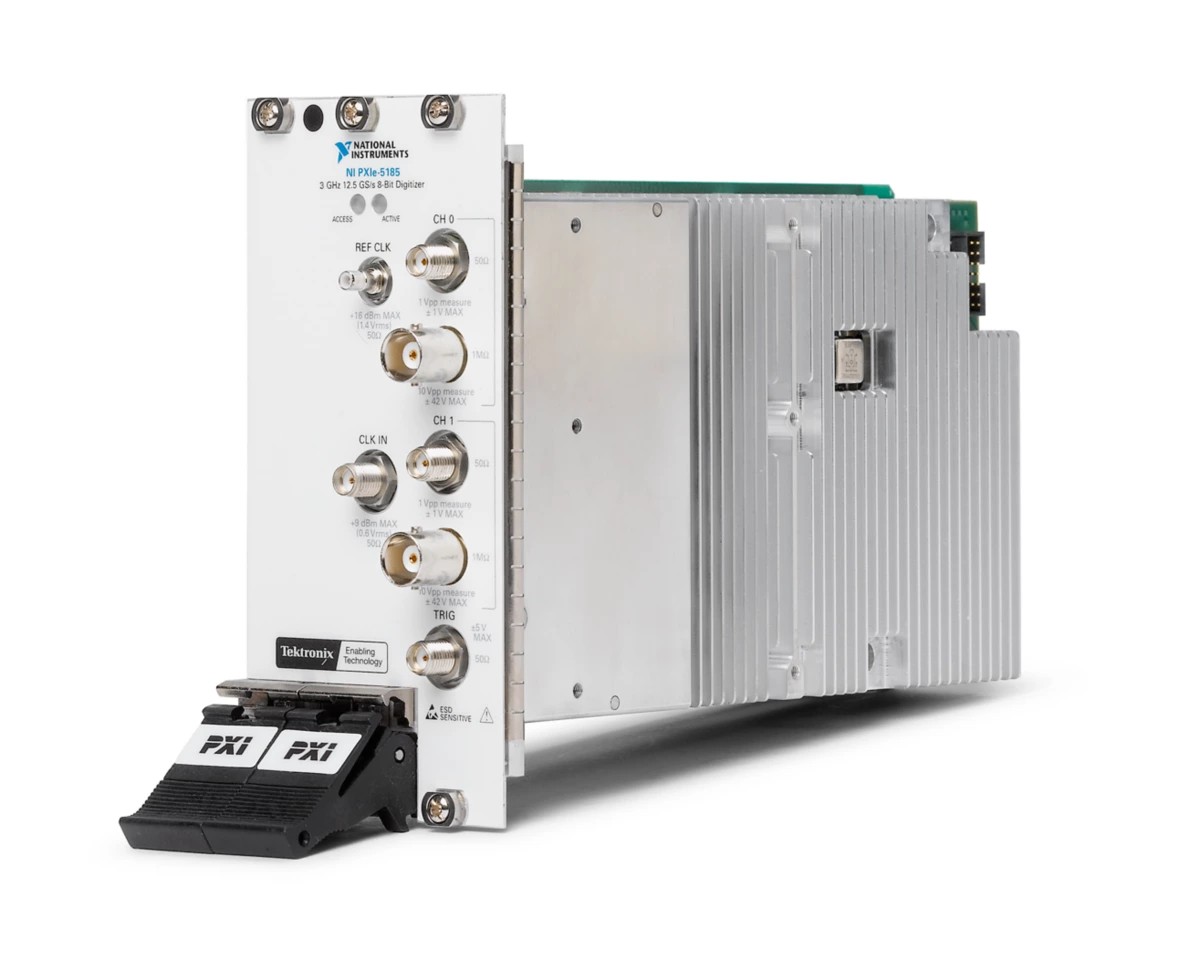 PXIe-5185 PXI Oscilloscope, 3 GHz, 8 bits, 12.5 GS/s, 2 Channels, 512 MB/ch