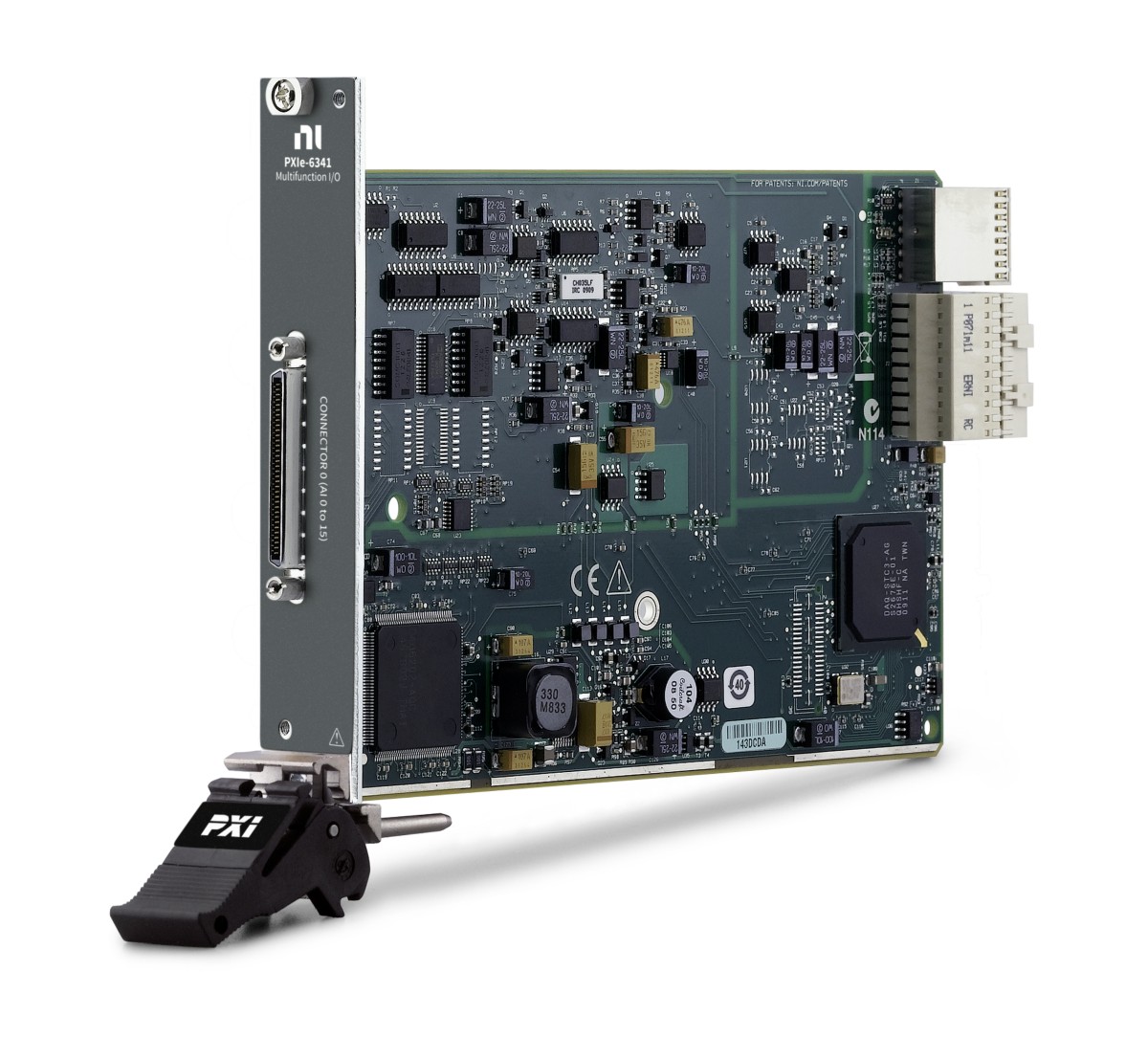 PXIe-6341, X Series DAQ (16 AI, 24 DIO, 2 AO)
