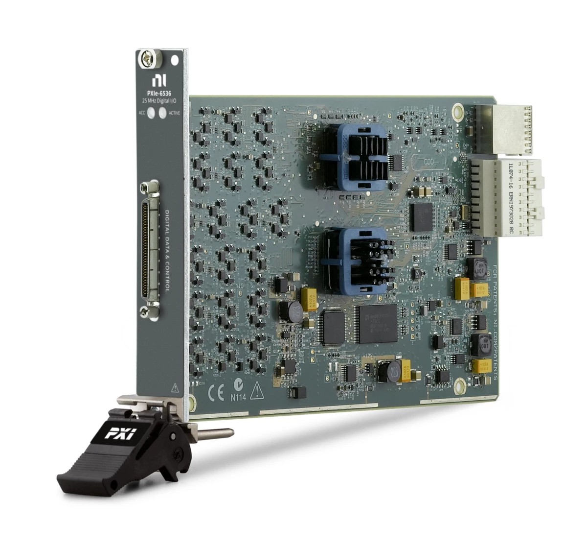 NI PXIe-6536 Digital I/O (25 MHz, 2.5/3.3/5 V, PXI Express)