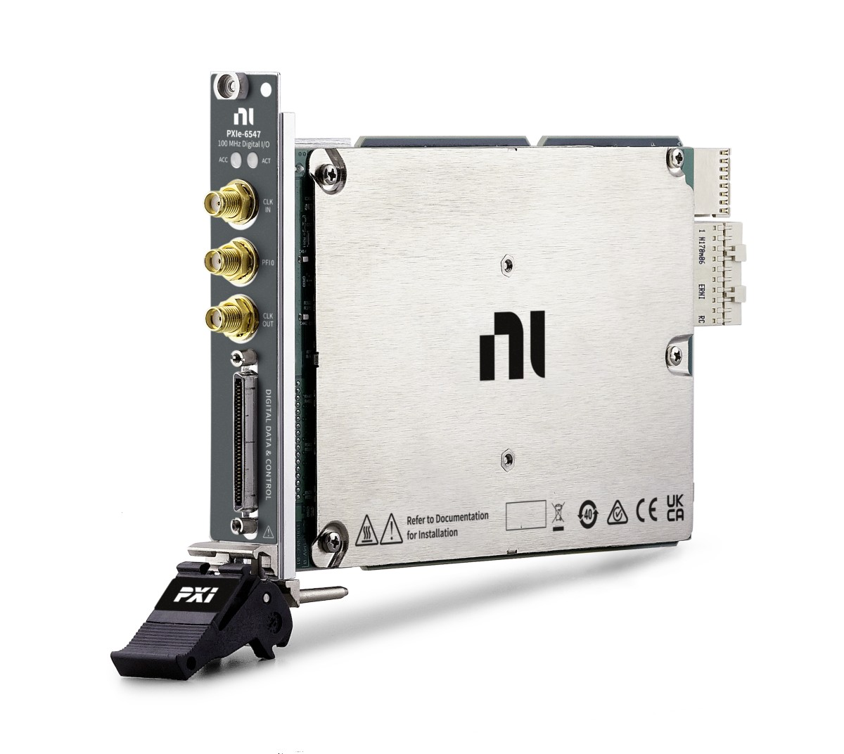 NI PXIe-6547 (100MHz, 32DIOch, 1.2-3.3V, 100mV inc, 8Mb/ch)